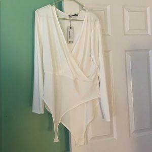 Boohoo white bodysuit